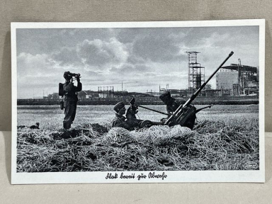 Original WWII German Luftwaffe Postcard, 20mm FLAK