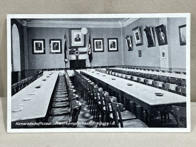 Original Nazi Era German Architectural Postcard, Frontkmpferhaus Freiburg