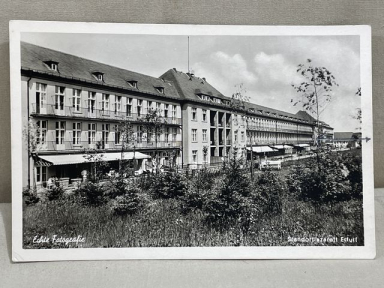 Original Nazi Era German Architectural Postcard, Erfurt Hospital