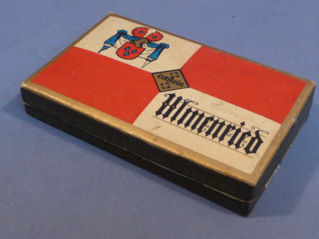 Original Nazi Era German Box for 25 ULMENRIED/GOLD Cigarettes, EMPTY