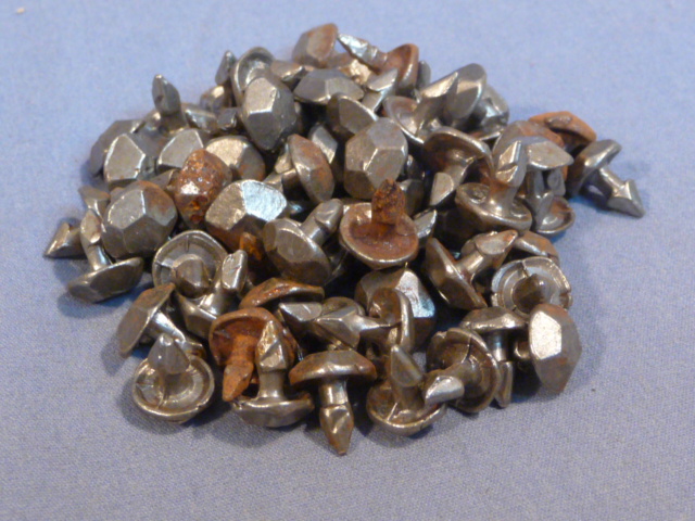 Original WWII German Set of 72 Hobnails, 8mm Size