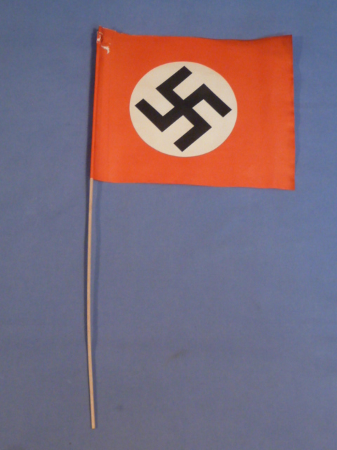 Original Nazi Era German Paper NSDAP Party Rally Flag, UNUSED!