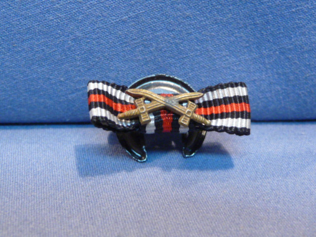 Original Pre-WWII German Lapel Button Hole Ribbon, UNISSUED