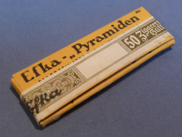 Original Nazi Era German Efka Cigarette Rolling Papers w/Tax Stamp