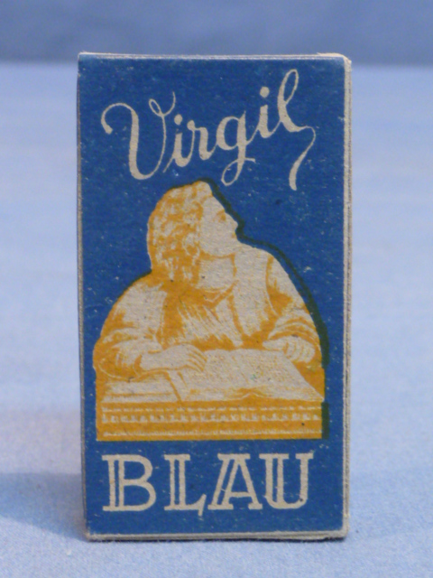 Original WWII German Box of 10 Razor Blades, Virgil BLAU