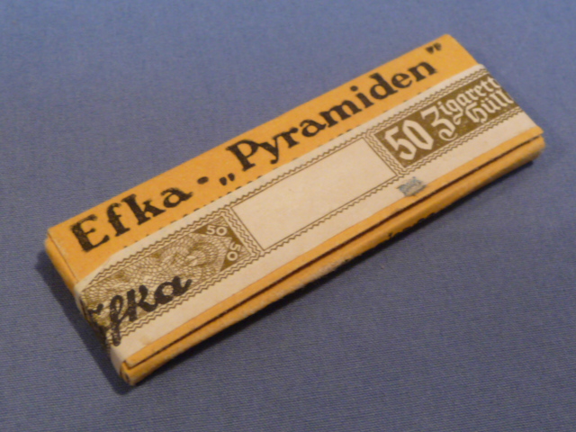 Original Nazi Era German Efka Cigarette Rolling Papers w/Tax Stamp