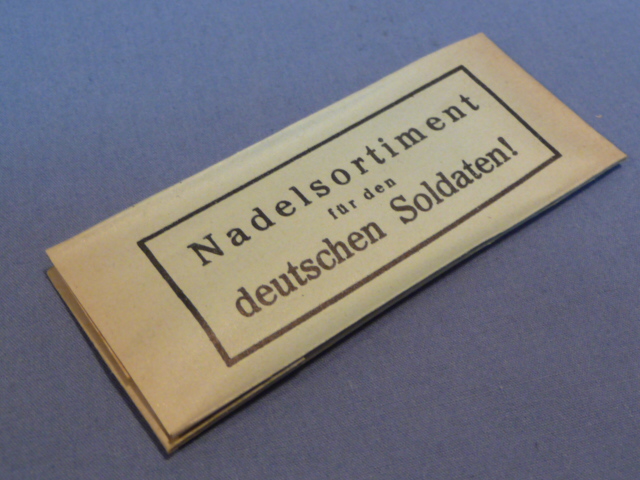 Original WWII German Soldier's Sewing Needle Pack