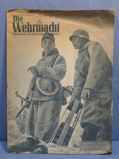 Original WWII German Die Wehrmacht Magazine, March 1944