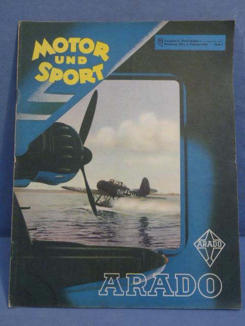 Original WWII German Motor and Sport (Motor und Sport) Magazine, February 1942
