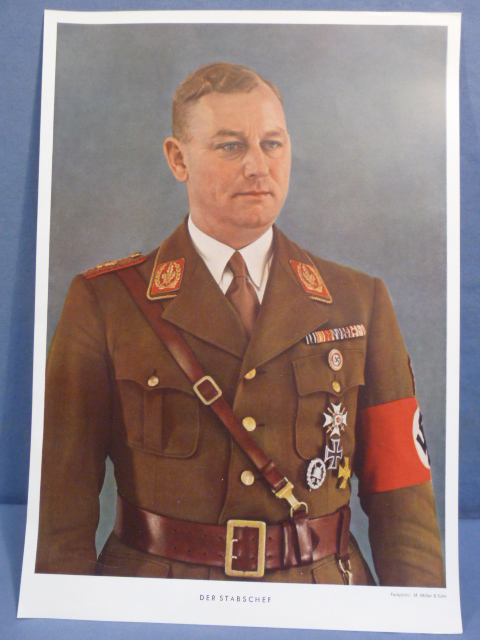 Original Nazi Era German Large Print, DER STABSCHEF Viktor Lutze