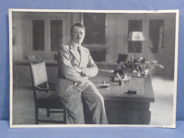 Original Nazi Era German Adolf Hitler Large Photograph Print