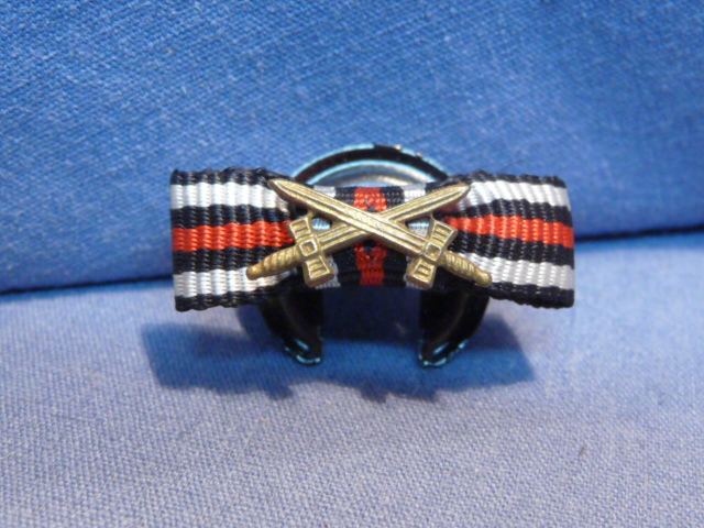 Original Pre-WWII German Lapel Button Hole Ribbon, Hindenburg Cross