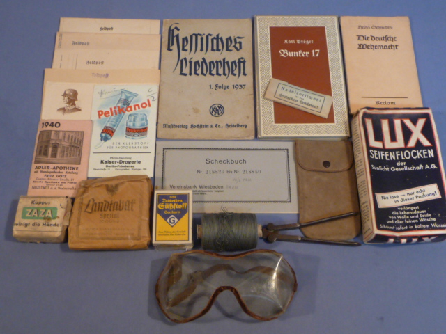 Original WWII Era German Soldier's Personal Items Lot