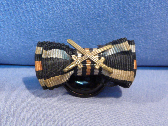 Original Pre-WWII German 2-Position Button Hole Ribbon, 1914 Iron Cross