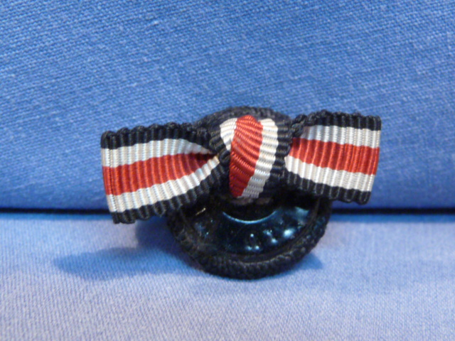 Original WWII German 1939 Iron Cross Button Hole Ribbon