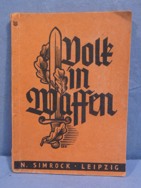 Original WWII German People in Arms Pocket Song Book, Volk in Waffen