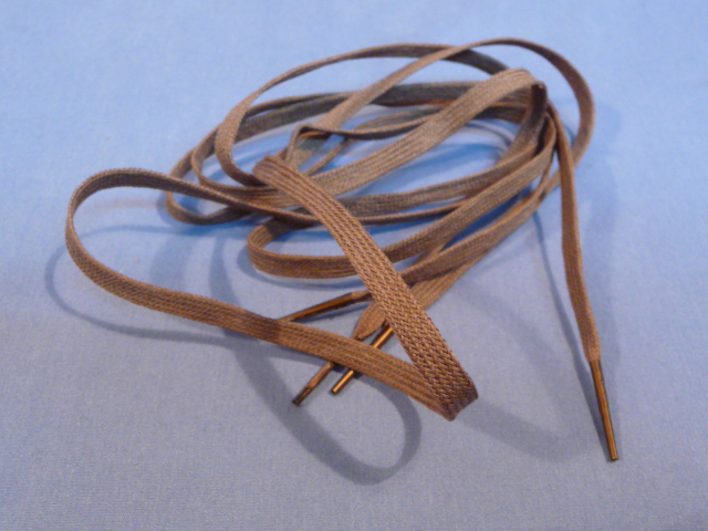 Original WWII German TAN 90cm Shoe Laces, Pair