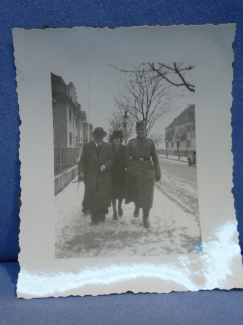 Original WWII German Waffen-SS Soldier with Fiends Photograph