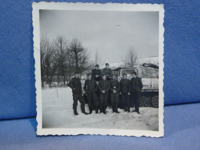 Original WWII German Group of Waffen-SS Soldiers Photograph