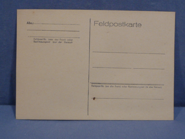 Original WWII German FELDPOST Postcard