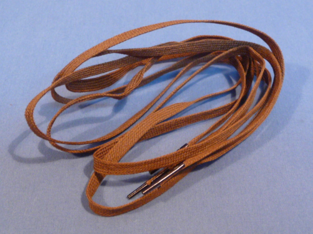 Original WWII German BROWN 80cm Shoe Laces, Pair