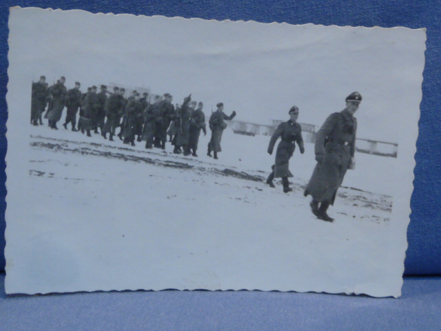 Original WWII German Waffen-SS Photograph, Unit on the March