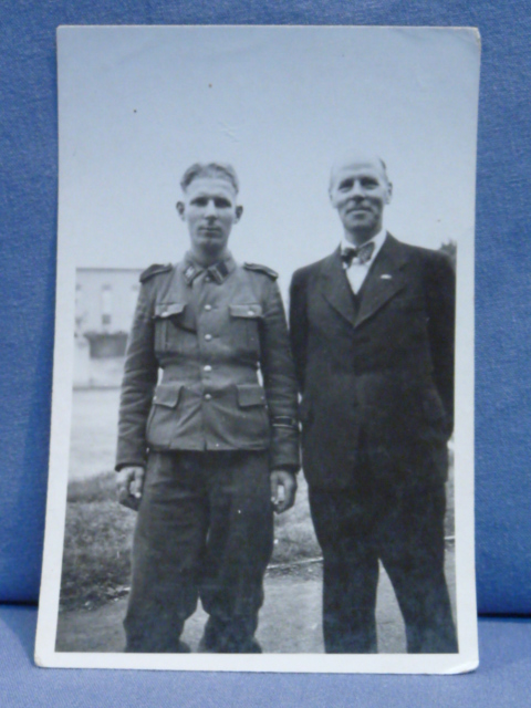Original WWII German Waffen-SS Soldier & Father Photograph