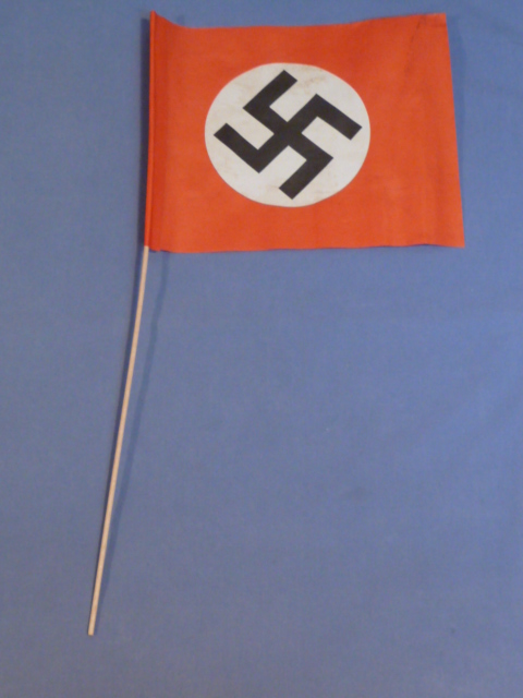 Original Nazi Era German Paper NSDAP Party Rally Flag, UNUSED!