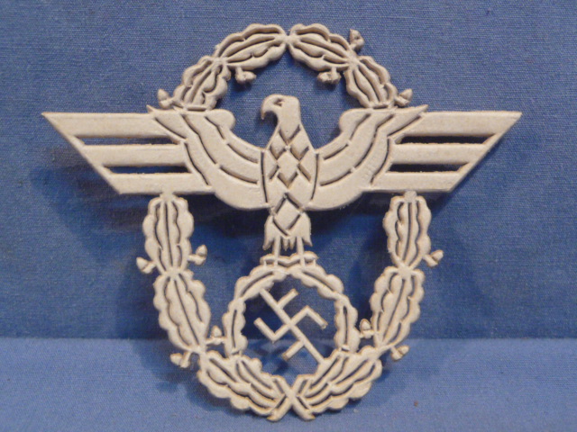 Original Nazi Era German Cardboard Hand-Stitching Form, Police Eagle