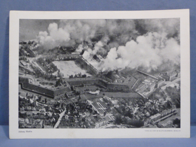 Original WWII German Military Themed Print, Modlin Fortress