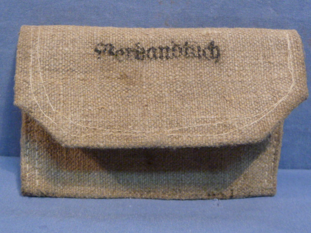 Original WWII Era German Cloth Pouch for Bandage, Verbandtuch