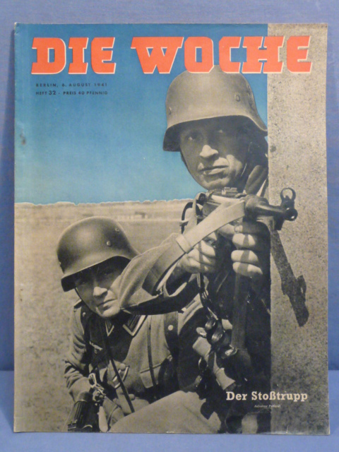 Original WWII German Magazine Die Woche, August 1941