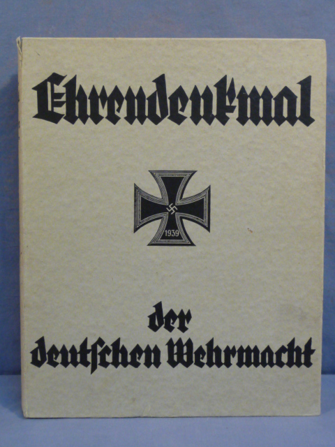 Original WWII German Book, Ehrendenkmal der Deutschen Wehrmacht