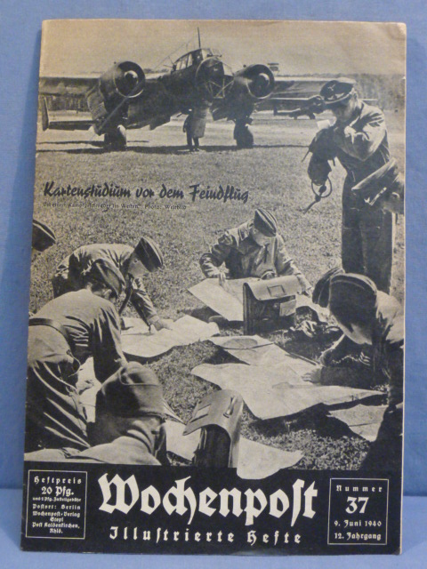 Original WWII German Magazine, Wochenpost Illustrierte Hefte