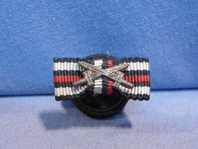Original Pre-WWII German Lapel Button Hole Ribbon, Hindenburg Cross