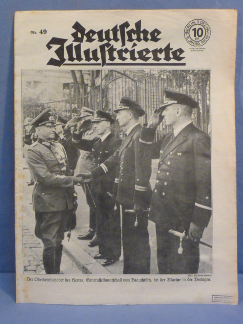 Original WWII German Deutsche Illustrierte Magazine