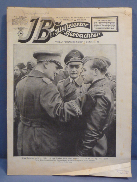 Original Nazi Era German Magazine, Illustrierter Beobachter, G�RING