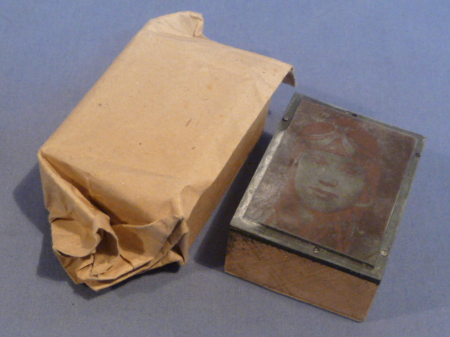 Original WWII Era German Negative Photo Block for Type Setting, Newspaper & Death Notice