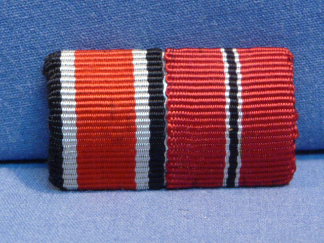 Original WWII German Two-Position Ribbon Bar, 1939 Iron Cross