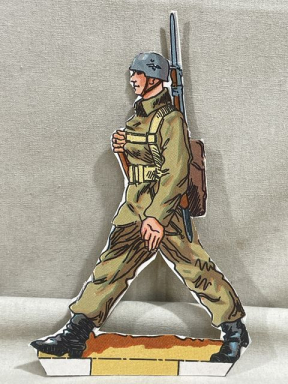 Original WWII German Paper Cut-Out, Fallschirmjger!