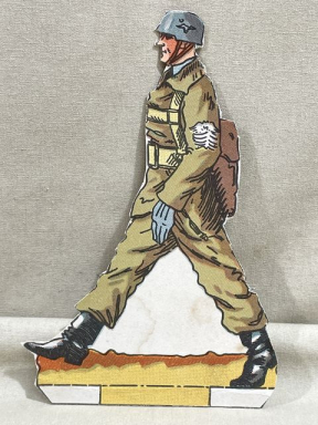 Original WWII German Paper Cut-Out, Fallschirmjger Officer!