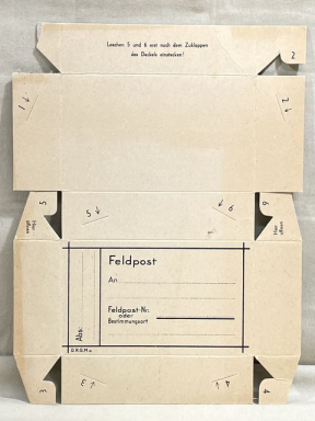 Original WWII German Soldier's Small Feldpost Box, UNASSEMBLED!