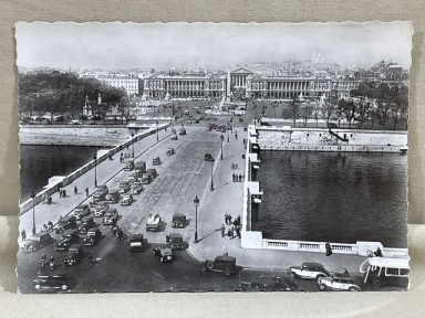 Original WWII Era French Architecture Postcard, Paris et ses Merveilles la Concorde