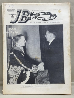 Original 1937 German Magazine, Illustrierter Beobachter, HITLER