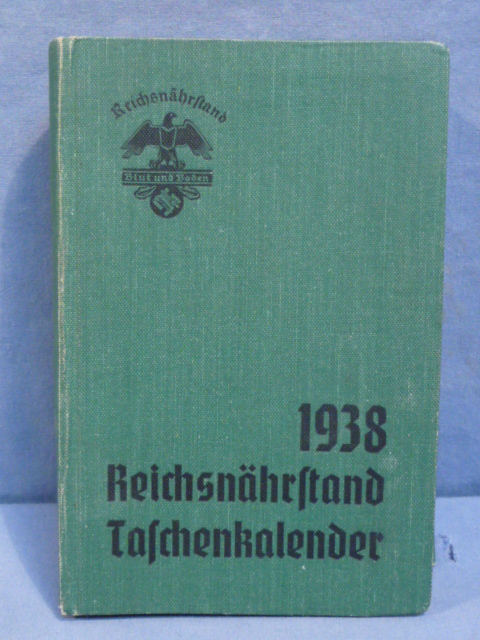 Original Nazi Era German Reichsn�hrstand (Agricultural Organization) Pocket Calendar