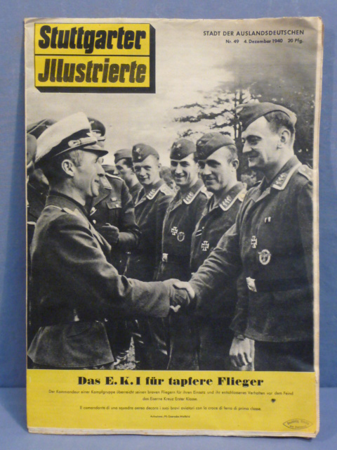 Original WWII German Stuttgarter Illustrierte Magazine, December 1940