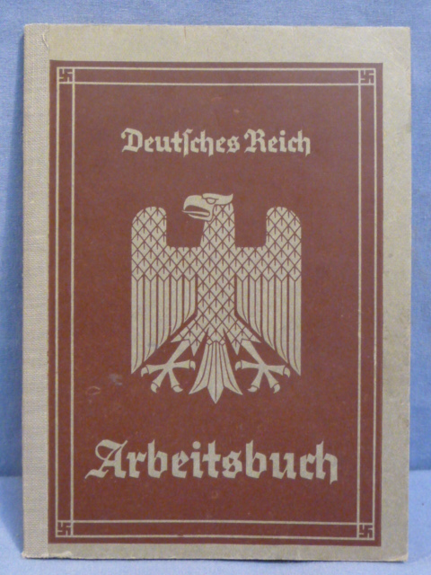 Original Nazi Era German Arbeitsbuch, 1st Type