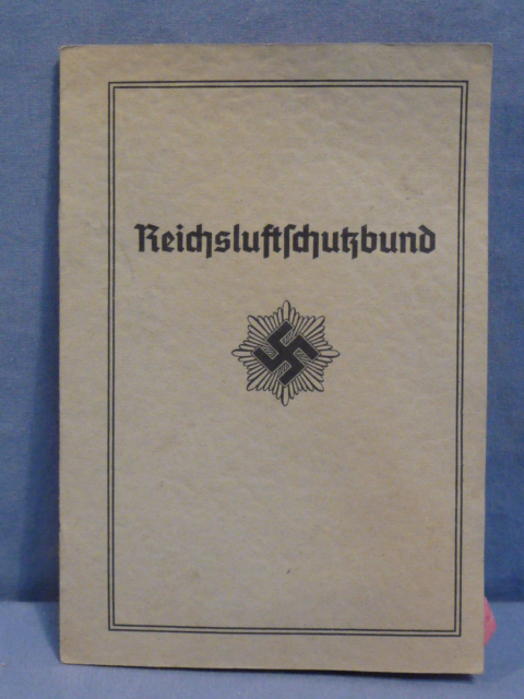 Original Nazi Era German RLB Member's ID/Dues Card