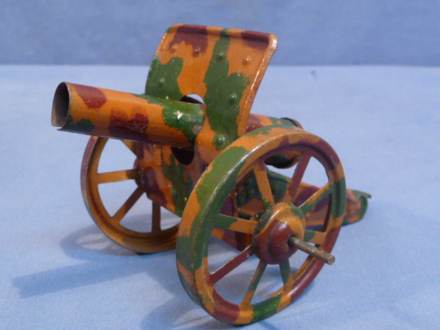 Original Nazi Era German Toy Soldier Cannon with Firing Mechanism