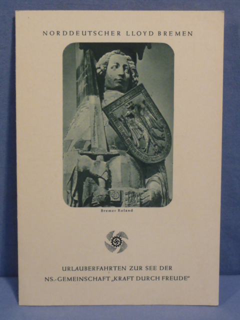 Original 1935 German DAF Strength Through Joy Cruise Ship Program